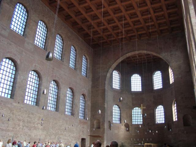 Roman basilica inside, 3 th century