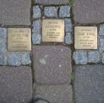 near St Antonious , on the floor some memories for Auschwitz killed ppl
