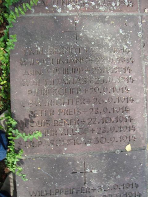 Military Tombstone WW1, P Drescher ,+ 29/09/1914